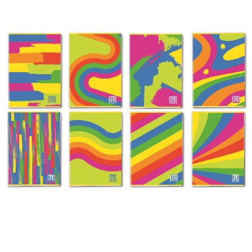 BLASETTI FANTAFLUO QUADERNO PUNTO METALLICO 80GR 210X297 mm A4 20 FOGLI A QUADRETTI 5M FANTASIE ASSORTITE CONF 10 Pz.